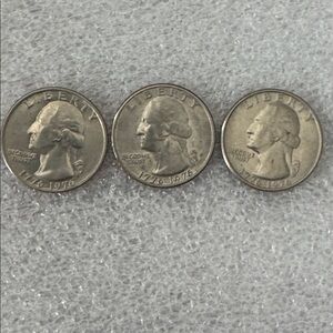 Set of Three Bicentennial Quarters